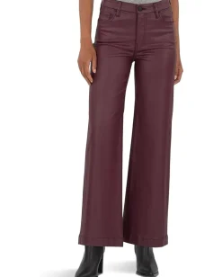 KUT from the Kloth Jeans<Meg High-rise Fab Ab Wide Leg Wide Hem Blackberry