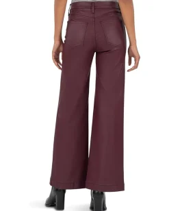 KUT from the Kloth Jeans<Meg High-rise Fab Ab Wide Leg Wide Hem Blackberry