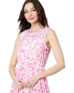 Women Vince Camuto Mesh Ruffled Maxi Dress