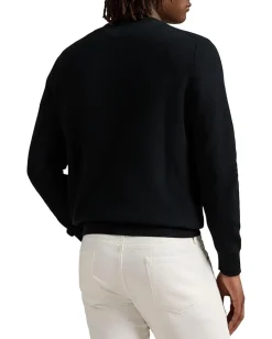 Polo Ralph Lauren Mesh-knit Cotton Crewneck Sweater