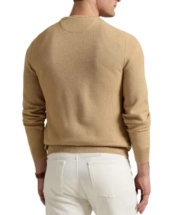Polo Ralph Lauren Mesh-knit Cotton Crewneck Sweater