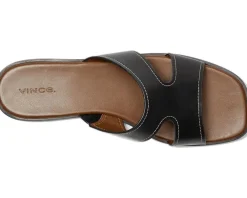 Vince Sandals|Sandals<Meyers Slide Sandals Black Leather