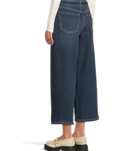 Women Liverpool Los Angeles Mid-rise Belted Crop Wide Leg Jeans