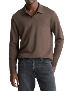 Vince Activewear<Milano Long Sleeve Johnny Collar Mission