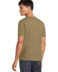 Activewear|T-Shirts|John Varvatos Miles V Neck Tee Khaki