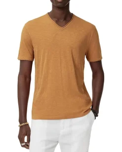 Activewear|T-Shirts|John Varvatos Miles V-Neck K3595S25 Copper