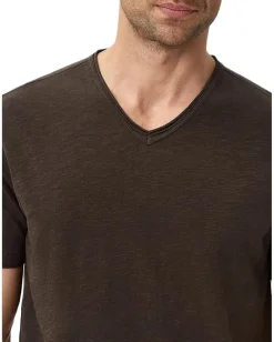 Activewear|T-Shirts|John Varvatos Miles V-Neck K3595W25 Dark Brown