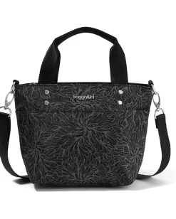 Handbags|Totes|Baggallini Mini Carryall Tote Midnight Blossom Print