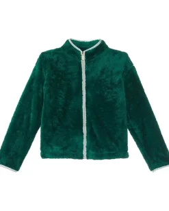 Lilly Pulitzer Kids Mini Joyce Sherpa Jacket (Toddler/Little Kid/Big Kid) Evergreen Clearance