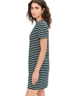 Madewell Dresses|Dresses<Mini Tee Dress in Stripe Dark Navy