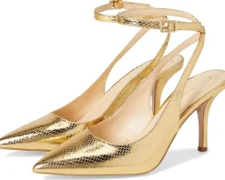 Jessica Simpson Heels|Heels<Miriale Slingback Ankle Strap Pumps Gold