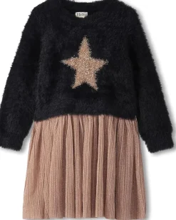 Hatley Kids Clothing<Mix Media Dress (Toddler/Little Kid/Big Kid) Brown