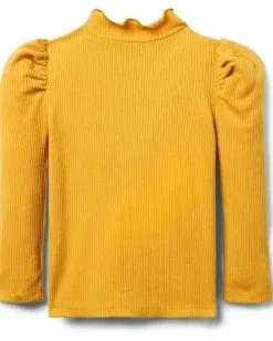 Janie and Jack Clothing<Mock Neck Top (Toddler/Little Kid/Big Kid) Yellow