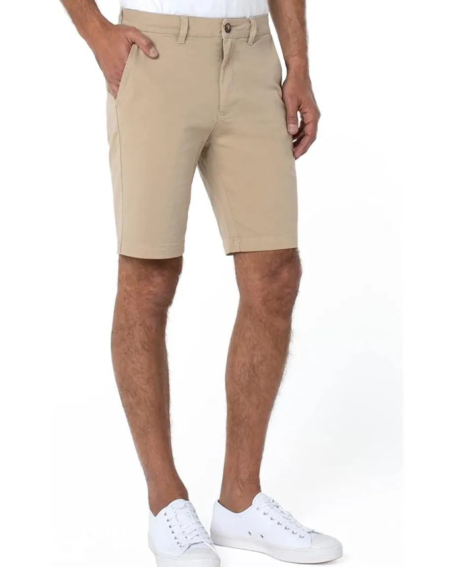 Liverpool Los Angeles Modern Twill Shorts Khaki Discount