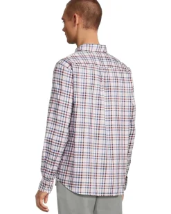 Vineyard Vines Monomoy Tattersall Oxford Shirt Flamingo New