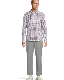 Vineyard Vines Monomoy Tattersall Oxford Shirt Flamingo New