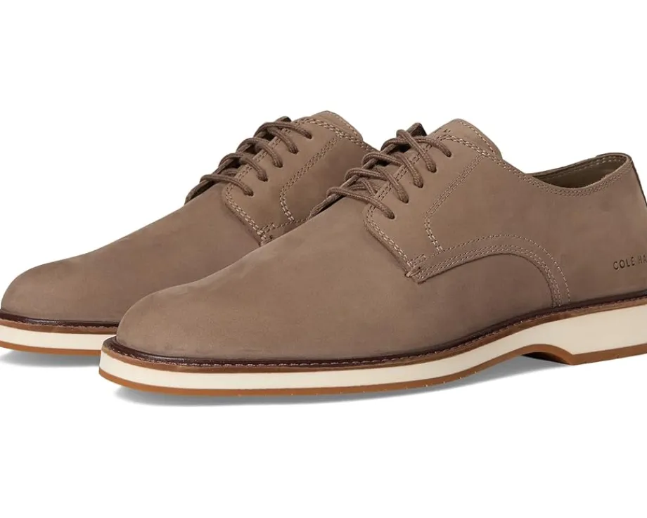 Cole Haan Morse Grand Plain Toe Oxfords Morel Nubuck/Silver Birch Sale