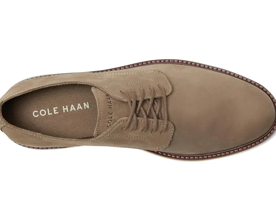 Cole Haan Morse Grand Plain Toe Oxfords Morel Nubuck/Silver Birch Sale