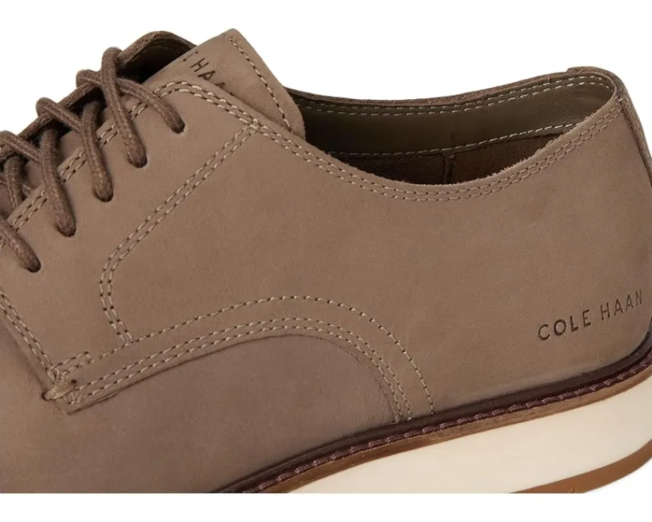 Cole Haan Morse Grand Plain Toe Oxfords Morel Nubuck/Silver Birch Sale