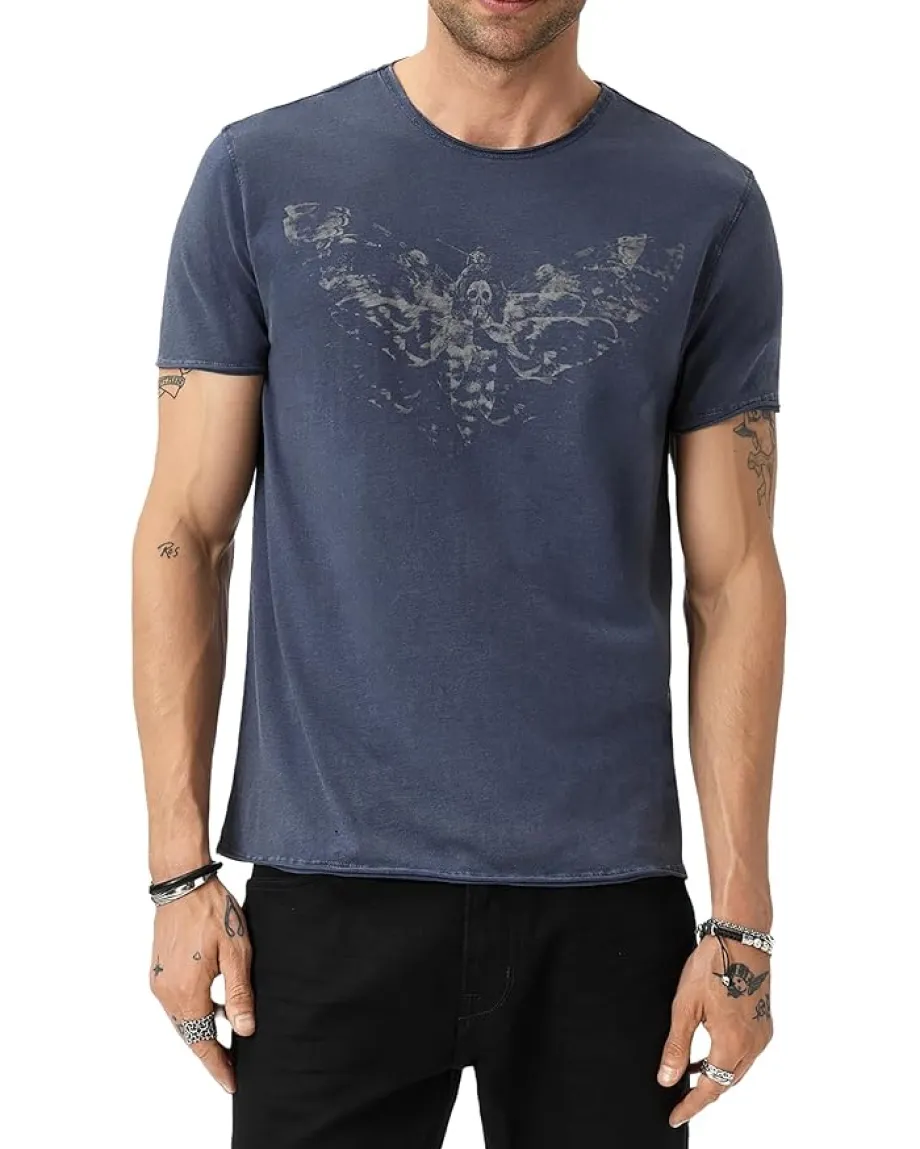 John Varvatos Moth Tee Kg7085w25 Mulberry Online