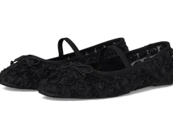 Flats|Kenneth Cole New York Myra Mesh Black Floral Mesh
