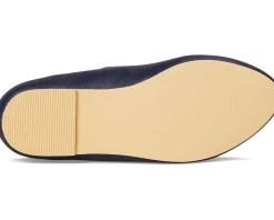 Shoes|Janie and Jack Navy Flower Flats (Toddler/Little Kid/Big Kid) Blue