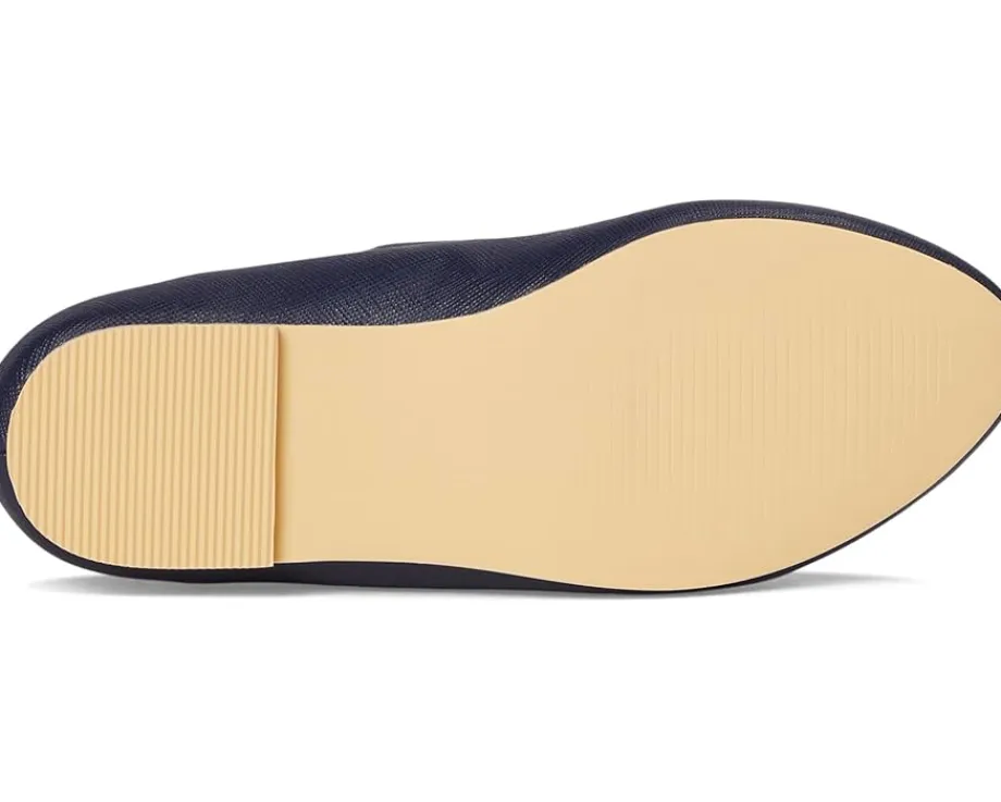 Shoes|Janie and Jack Navy Flower Flats (Toddler/Little Kid/Big Kid) Blue