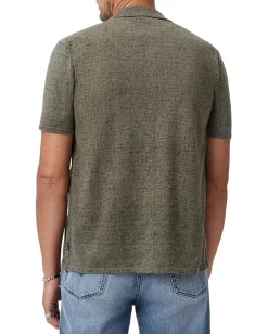Activewear|T-Shirts|John Varvatos Nayeem Camp Y2545W25 Sage Brush