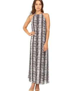 Christin Michaels Dresses|Dresses<Neviah Maxi Goddess Dress Black/Grey