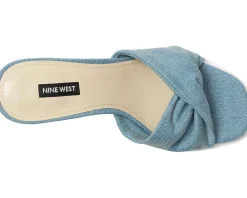 Heels|Sandals|Nine West Nikhil Light Blue Denim