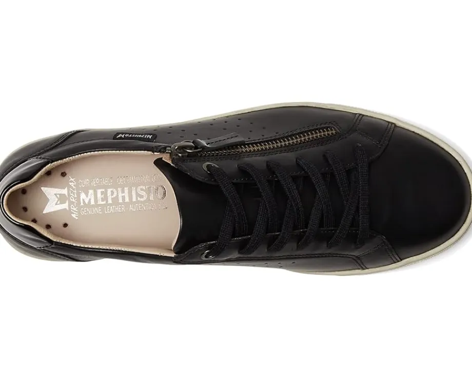 Sneakers|Sneakers|Mephisto Nikita 1 Black Silk Leather