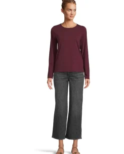 Madewell Shirts & Tops|Shirts & Tops<Northside Long Sleeve Tee Bordeaux