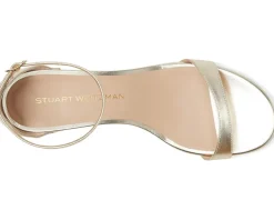 Stuart Weitzman Heels|Sandals<Nudist Block 35 Light Gold