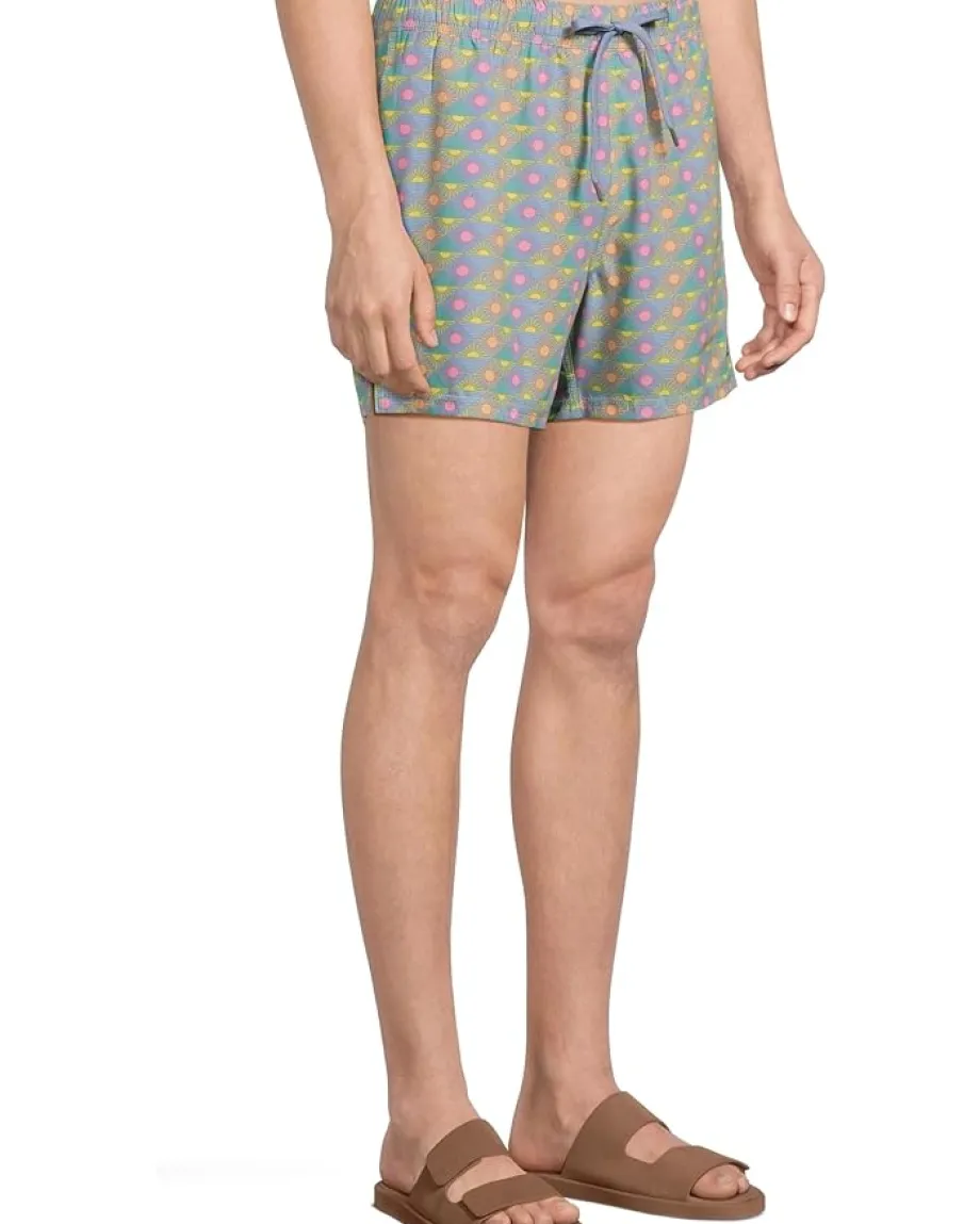 Activewear|Board Shorts|SAXX UNDERWEAR Oh Buoy 2-in-1 5" Volley Rise And Shine/Tidal Blue