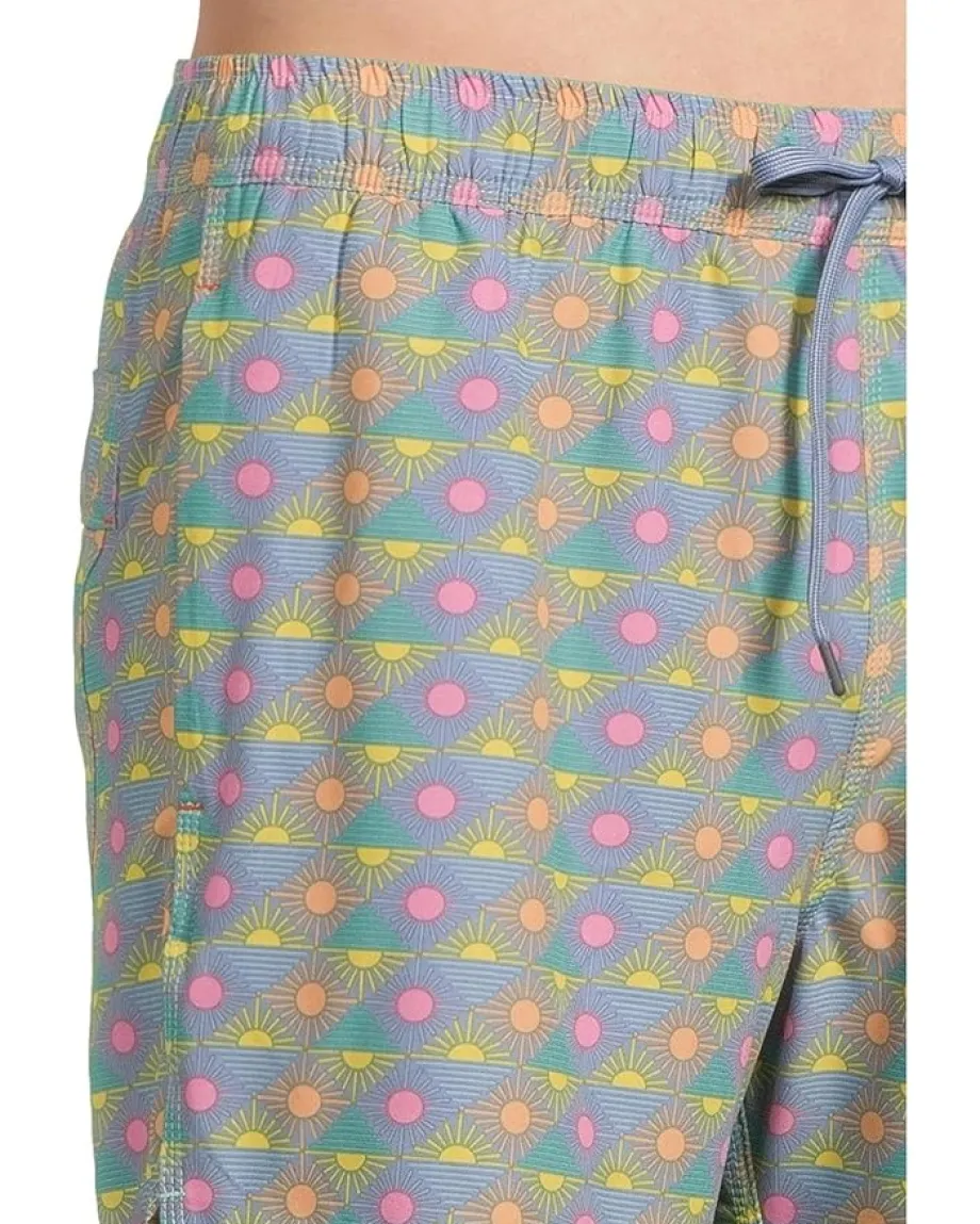 Activewear|Board Shorts|SAXX UNDERWEAR Oh Buoy 2-in-1 5" Volley Rise And Shine/Tidal Blue