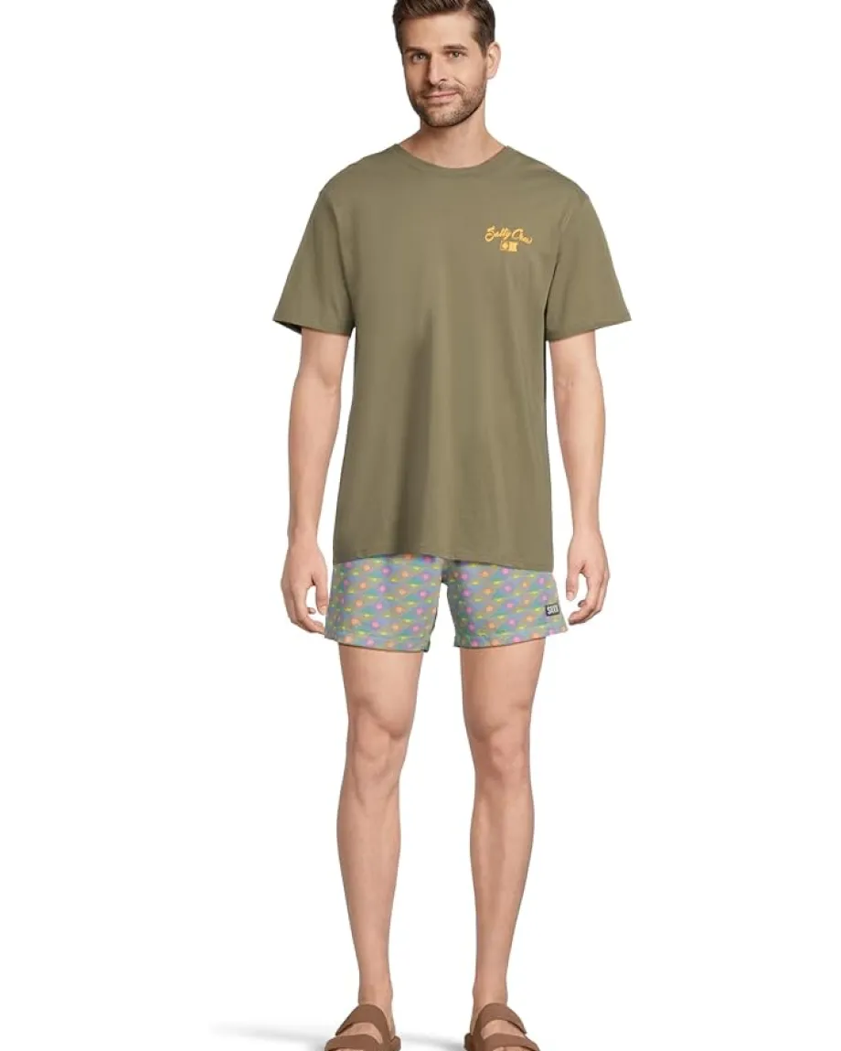 Activewear|Board Shorts|SAXX UNDERWEAR Oh Buoy 2-in-1 5" Volley Rise And Shine/Tidal Blue