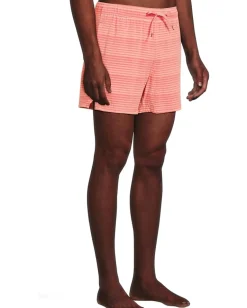 SAXX UNDERWEAR Oh Buoy 2-in-1 5" Volley Hibiscus/Coral Pop Stripe Hot