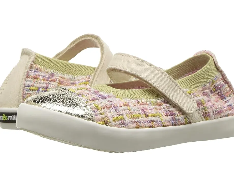 Morgan&Milo Kids Shoes<Olivia Boucle Mary Jane (Toddler/Little Kid) Gold