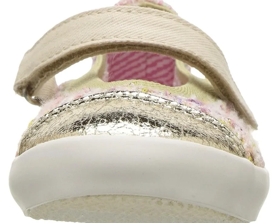 Morgan&Milo Kids Shoes<Olivia Boucle Mary Jane (Toddler/Little Kid) Gold