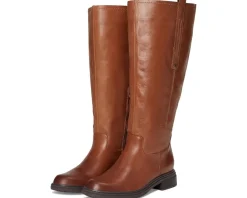 Boots|Boots|Naturalizer Ontime Wide Calf Knee High Boots English Tea Brown Leather
