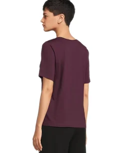 Women Eileen Fisher Organic Pima Cotton Jersey Round Neck Tee