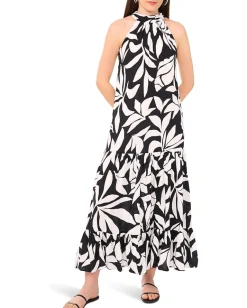 Women Vince Camuto Oscar Neck Tiered Maxi Dress