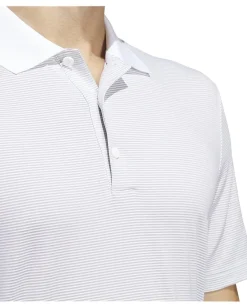 Activewear|adidas Golf Ottoman Short Sleeve Polo White/Grey Two
