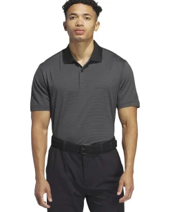 adidas Golf Activewear<Ottoman Short Sleeve Polo Black/Grey Six