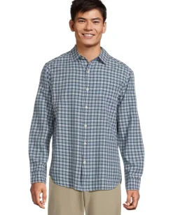 Activewear|Vineyard Vines Overlook Plaid Breezy Shirt Jake Blue