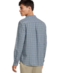 Activewear|Vineyard Vines Overlook Plaid Breezy Shirt Jake Blue