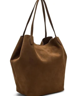 Madewell Oversized Soft Grain Shopper - Suede Dried Acorn