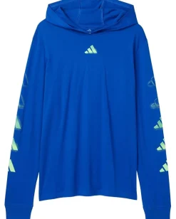 adidas Kids Clothing<Overspray Logo Hooded Tee (Big Kid) Team Royal Blue