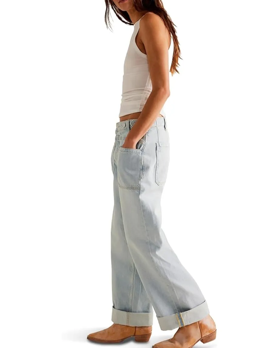 Women Free People Palmer Cuffed Jean