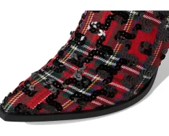 Boots|Boots|Blue by Betsey Johnson Pamella Red Plaid